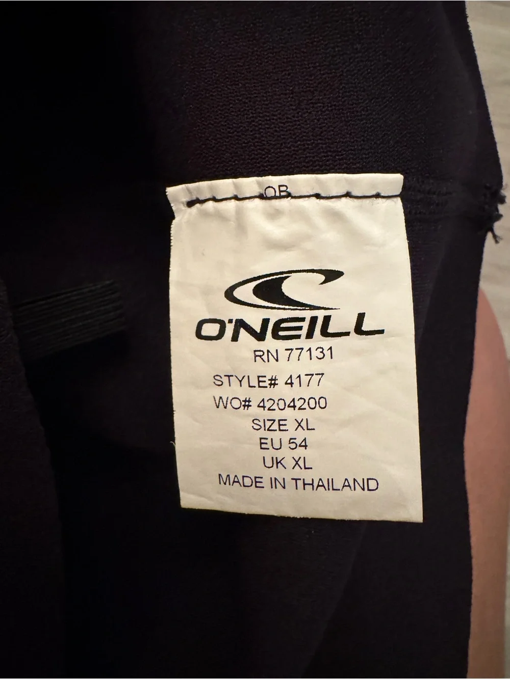 O’NEILL | Black Hammer 1.5 mm |Neoprene Long Sleeve Wetsuit Rash Guard Top | XL